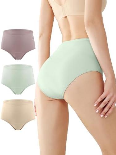 BATTEWA Incontinence Underwear for Women,Leak Proof Underwear Washable Absorbency Cotton Panties Bladder Leakage Protective 50ML(3Color,X-Large,3-Pack)