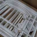 IRIS USA 24" 4-Panel Dog Playpen with Door, 35 x 35 x 24, Puppy Playpen, Dog Play Pen Indoors, Pet Fence, Puppies/Small Dogs, White