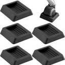 CALIDAKA 5 Pcs Wheel Stoppers Furniture Caster Cups,Non Slip Furniture Pads,Bed Stoppers Furniture Stopper,Silicone Casters Cups Furniture Wheel Stoppers,for Carpet or Hard Floors
