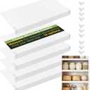 Wire Rack Covers for Shelves, 32*16 inch Wires Shelf Cover, Shelfs Covers for Wire Shelving, Easy to cut Install Wires Shelf 0.31inch Thick Moisture Durable Shelfs Liner for Kitchen, Pantry White