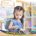 Nicecho Busy Board Montessori Toy for 1 2 3 4 Year Old Toddlers, Educational Activity Developing Sensory Board for Fine Basic Dress Motor Skills, Travel Toys for Plane Car, Gift for Boys Girls