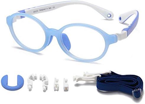 DUCO Blue Light Blocking Glasses for Kids Boys Girls Gaming Computer Glasses for Kids Age 5-10 K026