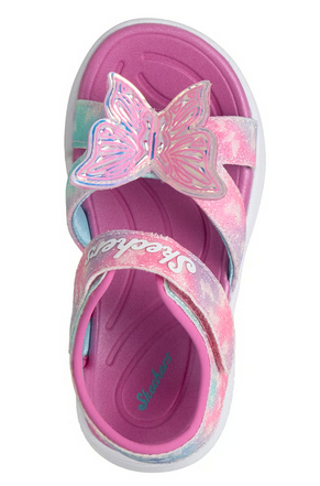 Skechers Jumpsters Butterfly Light Up Girls Shoes Child Size 3
