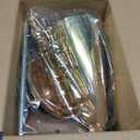 NUPTIO Trumpet Vase Wedding Centerpiece, 16.5" Tall, Metal, Gold, 2 Pcs