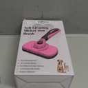 Self-Cleaning Pet Grooming Brush - Skin-Friendly Deshedding Tool for Dogs & Cats in Pink, Removes Loose Hair and Tangles