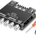 ZK-MT21 Bluetooth Amplifier Board,50W+50W+100W 2.1 Channel Subwoofer Amp Board with Treble/Bass/Sub Control,DC 9-24V, Bluetooth and AUX Inputs, DIY Wireless Speakers AMP Board, Password Free