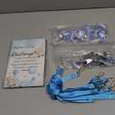 49 Pcs Swing Pacifier Baby Shower Gender Revealing Game Including 1 Wooden Sign and 16 Pacifiers and 16 Magnetic Flat Mouth Clips and 16 Double Hook Ropes for Adult Bridal Shower Wedding Party Favors