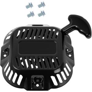 SOFO Pull Start Assembly for Generac 196cc 208cc 212cc Engine Recoil Starter GP3600 GP3250 GP3300 Generator Pull Cord Rope Replacement (Black)