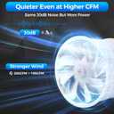 Voltset 4 Inch Duct Fan, Inline Ventilation Exhaust Fan, 280 CFM Duct Intake High Efficiency Air Fan for Vent Bathroom, Kitchen, Grow Tent, Hydroponics, 3D Printer