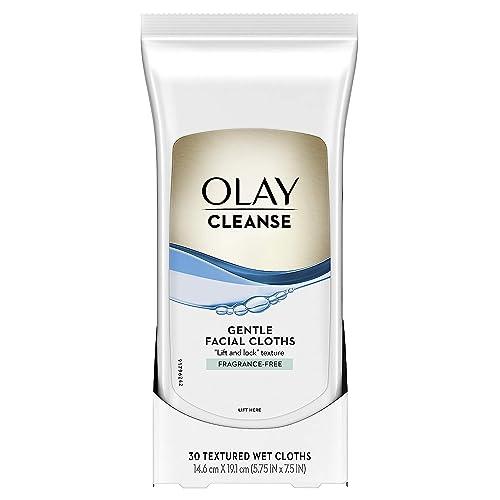 Olay Cleanse Gentle Facial Cloths, Fragrance Free, 30 count