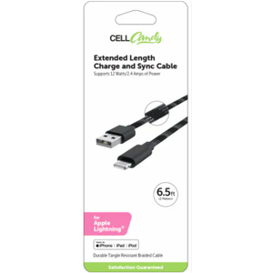 CCY 6.5Ft Braided MFI Black