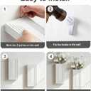 Wooden Wall Planter Vase,2 Pack Hanging Planter for Indoor Fake Plants Modern Boho Farmhouse Wall Art Decor for Home Indoor Kitchen Modern Farmhouse Bathroom Living Room Dining Room(White)