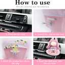 Car Seat for 17cm Dolls with Air Vent Clip and Desktop Stand, Have A Seat Compatible with Doll, Doll Accessories for Vent Clip Decoration, Gift for Dolls (Blue)