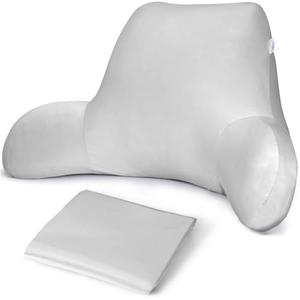 Cooling Reading Pillow Cover with Large Back Opening, Soft Replacement Slipcover for Husband Pillow, Removable & Machine Washable