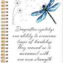 Yhtrg Dragonfly Inspirational Notebooks Journal, Motivational Journal for Women, Dragonfly Motivational Positive Spiral Notebooks for Office School Supplies, 5.5x8.3 Inch