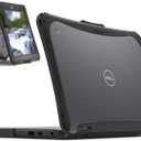 IBENZER Hexpact Case for Dell 2 in 1 Chromebook 3120 3110 3100 11 inch, Heavy Duty Snap on Rugged Protective Cover for K-12 Students, Education, Classrooms, Drop Tested, Black, DL3100-360