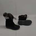 DREAM PAIRS Kids Insulated Waterproof Winter Snow Boots, Black, 6 Big Kid