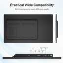 43 inch Capacitive Multi-Touch Screen Industrial Monitor, 16:9 Display 1920 x 1080P, Built-in Speakers, USB, VGA, DP & HD-MI Ports, Digital Signage Displays and Player for Advertising