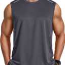 COOFANDY Men's Sleeveless Shirt Quick Dry Workout Tank Top Gym Muscle T Shirts Sport Athletic Tanks Moisture Wicking, Large