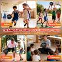 Silent Basketball Size 7 (29.5") Noiseless Indoor Basketball for Quiet Dribbling and Indoor Training, Pro Grooved Airless PU Foam Basketball Real Feel Higher Bounce Quieter