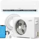 18000 BTU Mini Split Air Conditioner & Heat Pump, 230V Ductless Inverter AC/Heating System, WiFi Enabled, Works with Alexa, 19 SEER2, R32, w/Installation Kit & Remote, up to 1200 Sq. Ft.