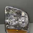 KUIPERAUTO Pair Headlights Assembly Front Lamp Compatible with 2007-2014 GMC Yukon Denali XL 1500 2500 Headlight Replacement w/bulbs Chrome Housing/Clear Lens/Amber Reflector