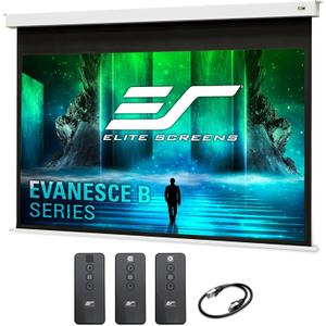 Elite Screens Recessed in-Ceiling Adjustable Vertical Drop Motorized Projector Screen, 120-INCH with Extra 8" Drop, 8K/4K Ultra HD Ready Fiberglass Reinforced, EB120HW3-E8