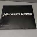 Niorasen Men's Cotton Crew Work Socks, 5 Pairs Cushioned Boot Socks, Moisture Wicking Athletic Socks for Hiking Sports Running 10-13 (Black)