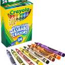 Crayola Washable Crayons, School Supplies, 24 Count