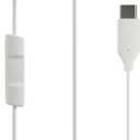 Skullcandy Jib USB-C Wired Earbuds with Noise Isolating Fit, Built-in Microphone Call and Track Control for iPhone Android, Ear Gel Sizes Included for Custom Fit - Bone (White)