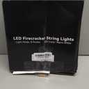 LED Firecracker String Lights 8modes Warm White 20×6