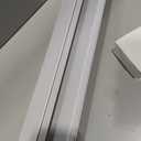 Joydeco Cordless Zebra Blinds for Indoor Windows, White (No Drill), 35"W x 75"H