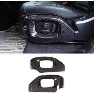 Seat Side Frame Trim Cover Compatible with Land Rover Range Rover Sport 2014-2017,Range Rover Vogue 2014-2017,ABS 2Pcs Car Interior Trim Accessories (Carbon Fiber Pattern)