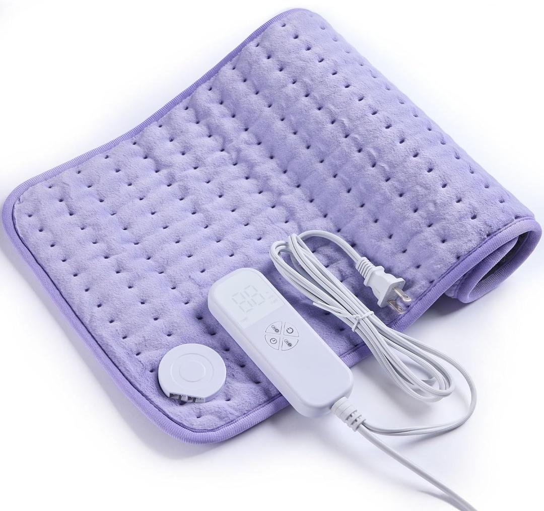 Heating Pad for Back Pain Cramps Relief - Electric Heating Pad for Neck/Shoulder/Muscle Pain - 6 Heat Settings, Auto Off, Moist Heat Options, Machine Washable, Christmas Gifts for Women Mom Wife - XL