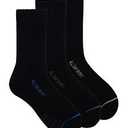 All Day Socks Crew Sports Socks 3 Pack in Bla