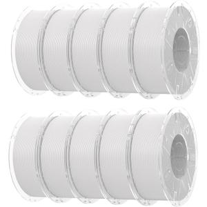 Creality RFID Hyper PLA Filament 1.75mm, White 10KG 3D Printer Filament, High Speed 30-600mm/s, PLA Filament Support CFS, Fits for K2 Plus Combo and Most 3D Printers, White 10kg