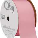 Offray Grosgrain Craft Ribbon, 1 1/2-Inch x 12-Feet, Pink
