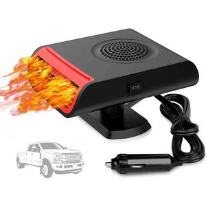 Portable Car Heater 12V 150W Auto Fan Anti-Fog That Plug into Cigarette Lighter for Car, 30s Quick Defrost, 360 Rotatable for Windshield Demisting, fit Car Truck Van SUV (Cigarette Lighter Plug)