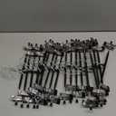 Pants Hangers with Clips Adjustable Heavy Duty Non-Slip Skirt Hangers, Space Saving Clips for Trousers, Jeans, Shorts & Kids Clothes (20 Pack, Black)