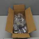 Modern Sputnik Chandelier Ceiling Light Fixtures, 6-Lights 22 Mid Century Industrial Metal Semi Flush Mount for Dining Room, Bedroom, Living Room-Glossy Silver