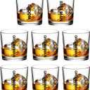 Groomsmen Whiskey Glasses Set of 8-11oz Old Fashioned Rocks Glass - Unique Groomsmen Gifts for Wedding Party, Bachelor Party Favors for Men