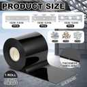 SmoothNovelty 50 ft Long Black Plastic Strip Door Curtain Kit 8 Width x 0.06 Thickness Include Wall Jamb Mount Hanger Set, Black PVC Freezer Door Curtain Fit Walk in Cooler Warehouse Garage Gate