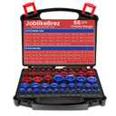 Thread Checker, 66pcs Nut and Bolt Thread Checker, 33 Inch & 33 Metric Box Set Thread Gauge, Thread Checker Standard and Metric Suitable for Size Checker of Bolts or Nuts in Narrow Areas