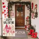 2 x AVOIN colorlife Valentines Day Garden Flag 12x18 Inch Double Sided Outside, Love Heart Trees Romantic Anniversary Yard Outdoor Flag