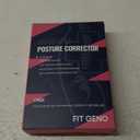 Fit Geno Posture Corrector for Women Invisilite: Invisible Lightweight Back Brace for Neck Shoulder Upper Back Pain Relief - Improve Posture Correct Hunchback Slouching Under Clothes Large/X-Large (Beige)