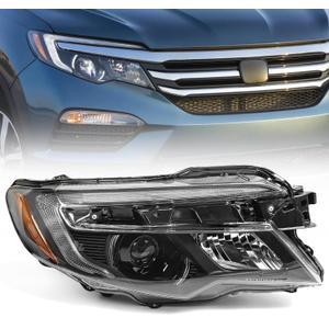 Huray LED Headlight for Honda Pilot 2016-2022/Honda Passport 2019-2021/Honda Ridgeline 2017-2020 OE Head Lamp Replacement 33100-TG7-A21/33150-TG7-A21 (Passenger Side (Right)