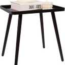 Black Side/End Table, Small End Table Accent Table Living Room Bedroom Balcony Office, Modern Side Table Bedside Table Home Decor, Indoor & Outdoor 