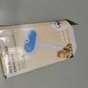 Pet Steam Brush for Dog & Cat - 3-in-1 Steam Grooming Brush for Shedding & Hair Removal - Self Cleaning Spray Comb with Mist for Long Haired Pets - Includes 1*Waterless Shampoo, Blue.