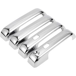 1 Set Exterior Decoration Protector for Ford F-150 2015-2020 Car Door Handle Protector ABS with Smart Key Holes