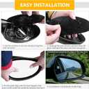 X AUTOHAUX Rearview Right Side Heated Mirror Glass Double Curved with Backing Plate 12795610 for Saab 9-5 2003-2009